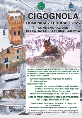 02 FEBBRAIO  2025 - CIGOGNOLA - Associazione Nazionale Alpini 