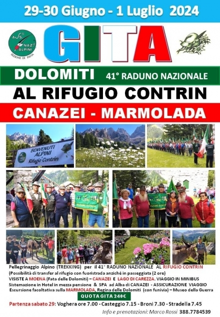 41° raduno al Rifugio Contrin - Associazione Nazionale Alpini 